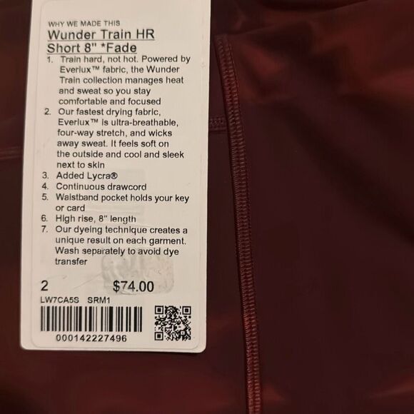 Lululemon Wunder Train HR short size 2 - Picture 6 of 6